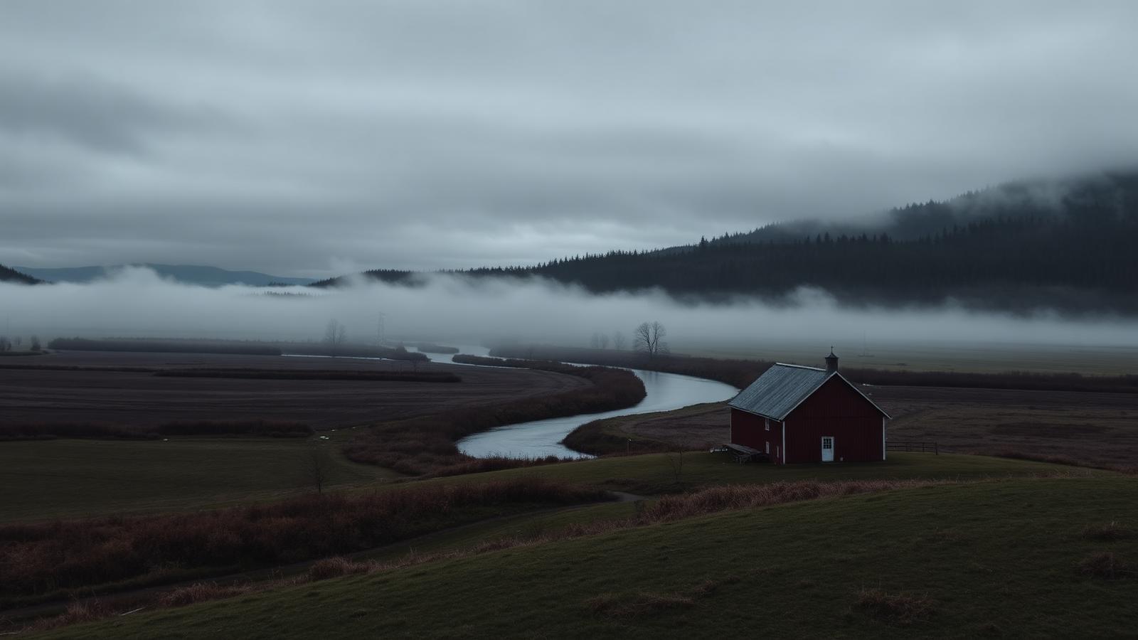 The river valley farmland of Boteå in Ångermanland