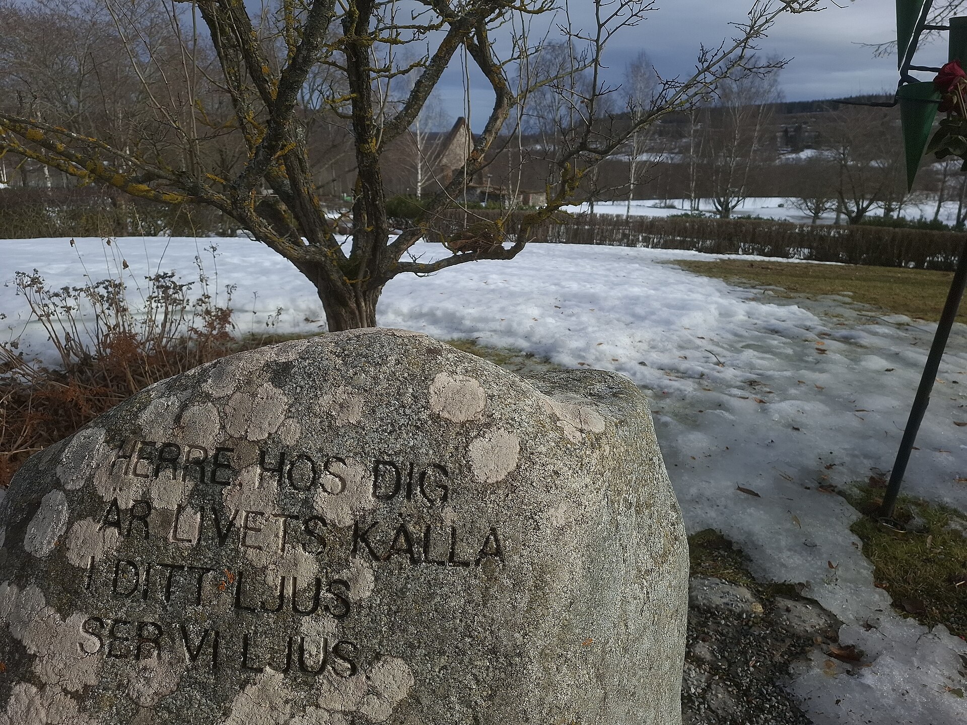 The ruins of Selånger church, near the battlefield of 1721