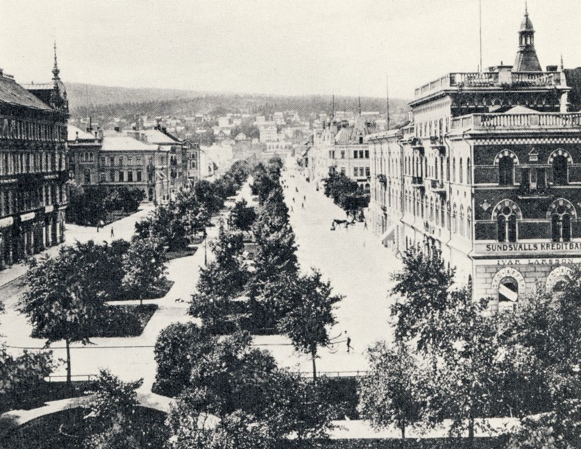 Sundsvall rebuilt in stone along the water