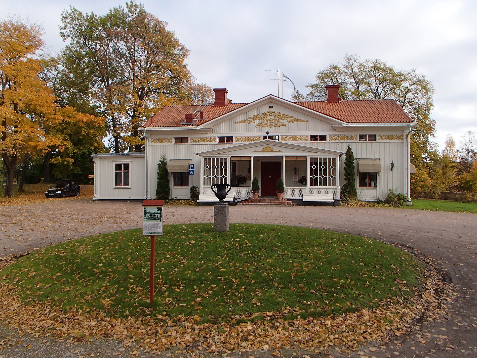The preserved industrial buildings at Svartvik south of Sundsvall