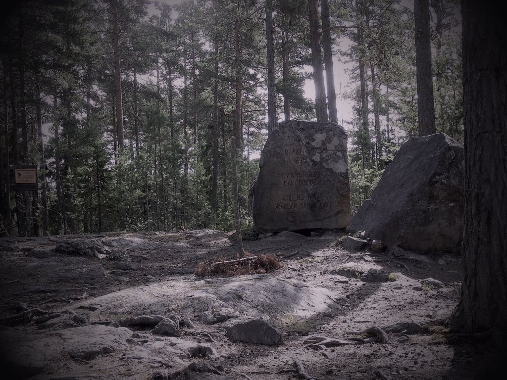 Memorial stone on Häxberget, Kramfors