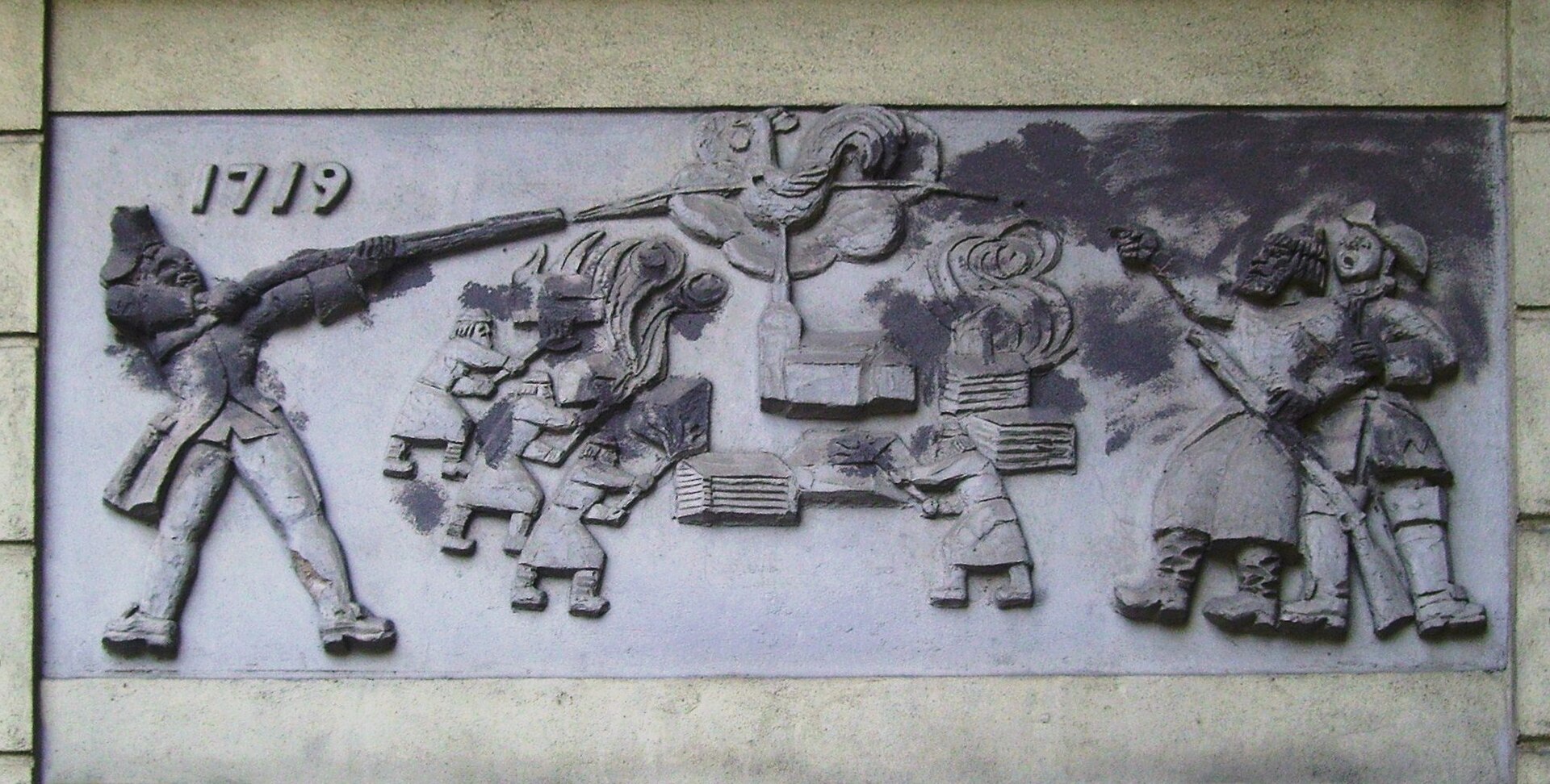 Memorial sculpture for the Russian ravages of 1719